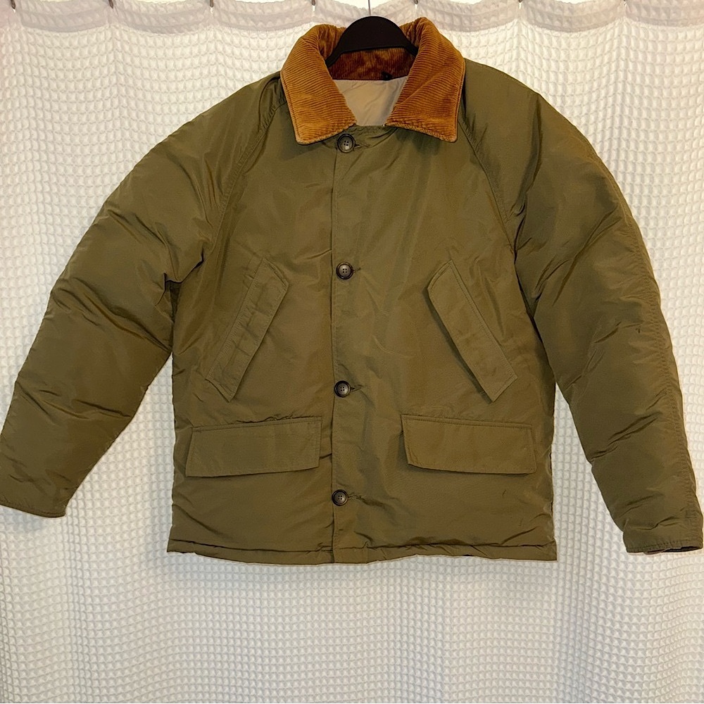 ❌SOLD❌Vintage L.L. Bean 80’s Beans Goose Down Mackinaw Coat -Large